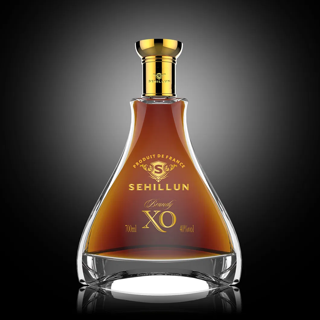 Brandy Glass Bottle / Whisky Glass Bottle /Alcoholic Beverage Glass Bottle 700ml