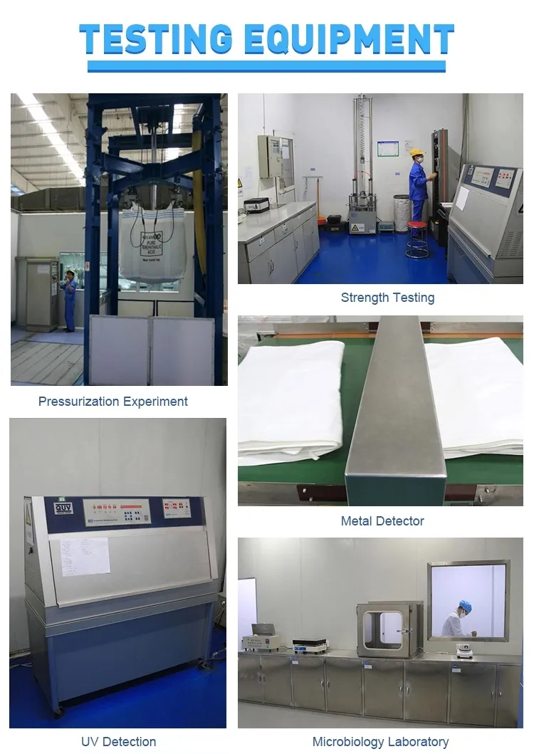 Brc Certified PP Woven Big Bag /Ton Bag /FIBC /Bulk Bag with Baffle /Filling Spout /Discharge Spout