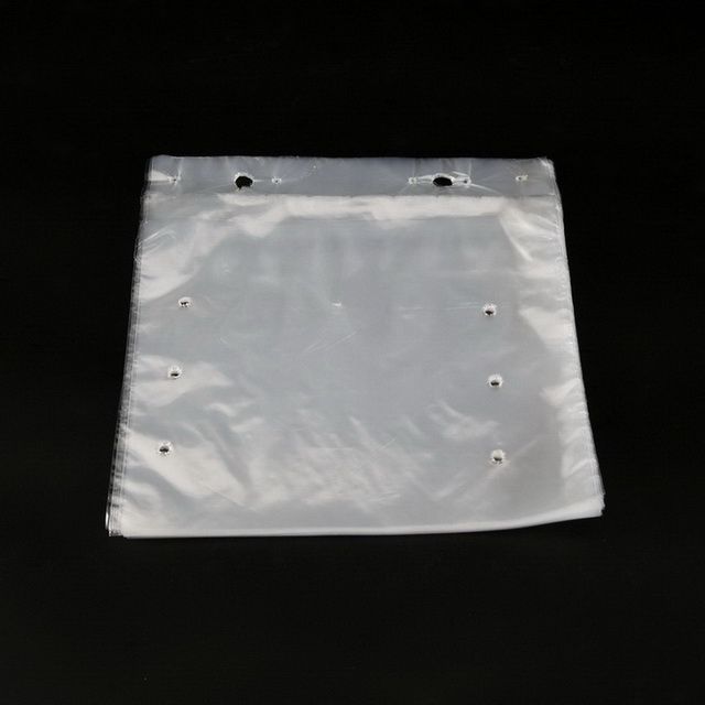 Brc Dust Free Plastic Flat Poly Punch Hole Fruit Packaging Bag