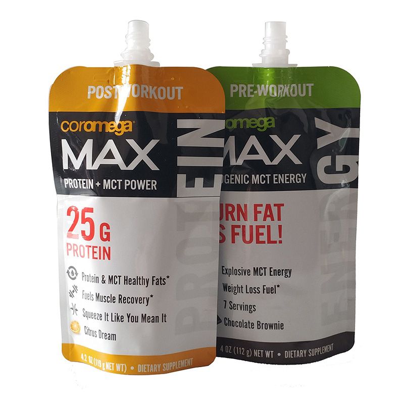 Brc Standard High Barrier Laminated Plastic Spouted Bags for Liquid Packaging Food Grade Transparent Plastic Nylon Turkey Packaging Bags