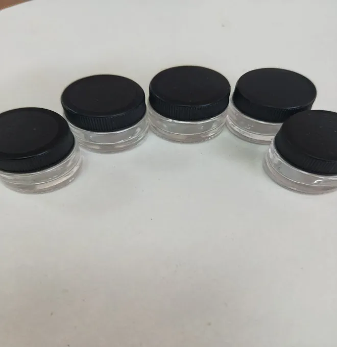 Child Resistant Glass Jar 5ml 9ml Glass Vials Skin Use with Childproof Cap