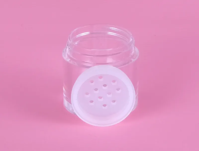 China Supply Empty Plastic Transparent Loose Powder Box for Loose Powder Acrylic Powder