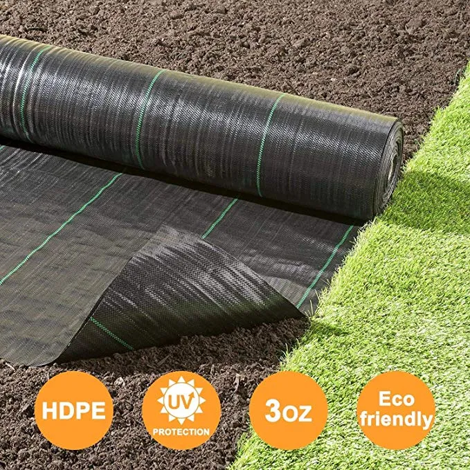 China Whole Sale 100GSM Woven Black Weedmat for Agricultural Ground Cover Fabric Agriculture Product Woven PP Weed Matting