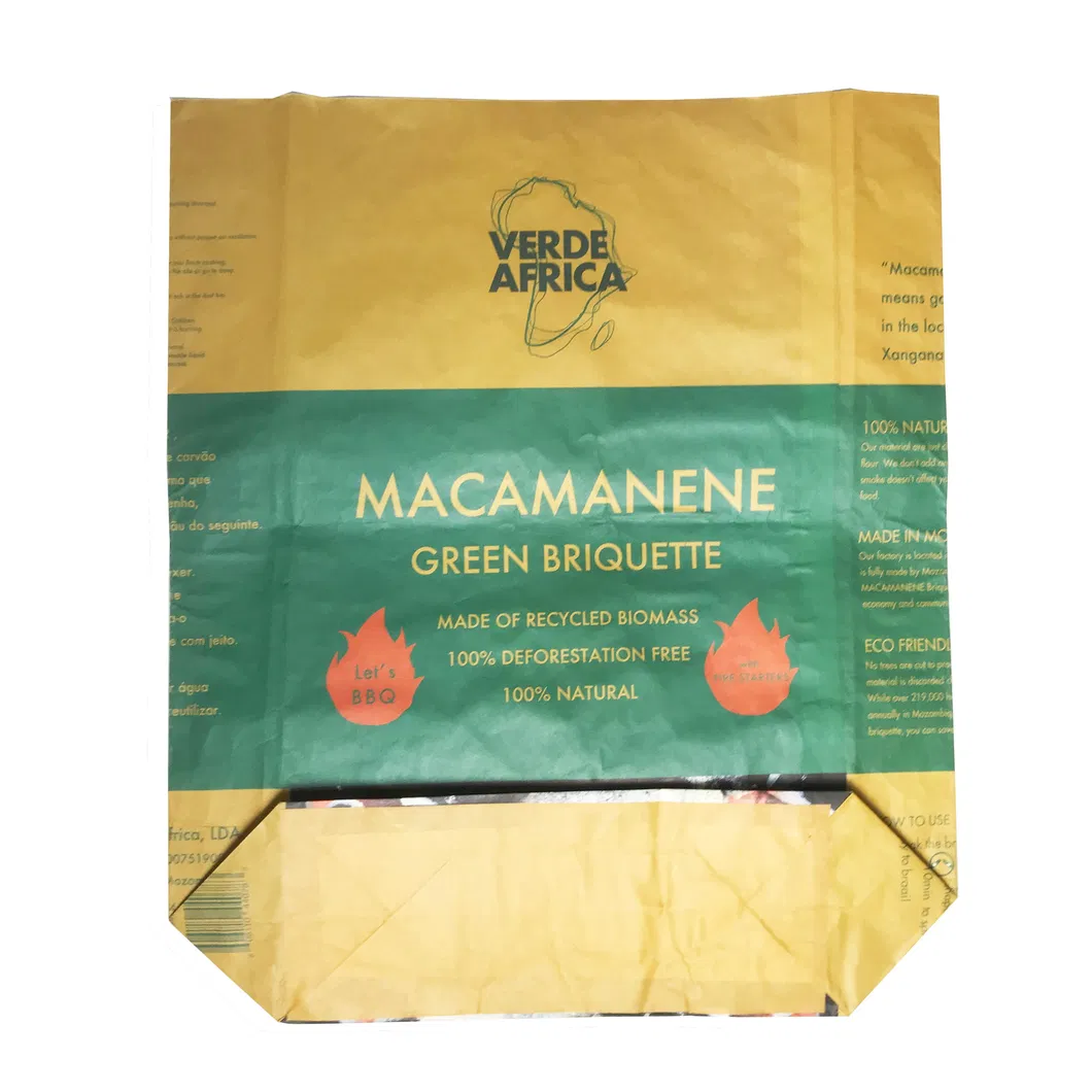 Chinese Factory Wholesale Carbon Paper Sack Smokeless Charcoal Sack