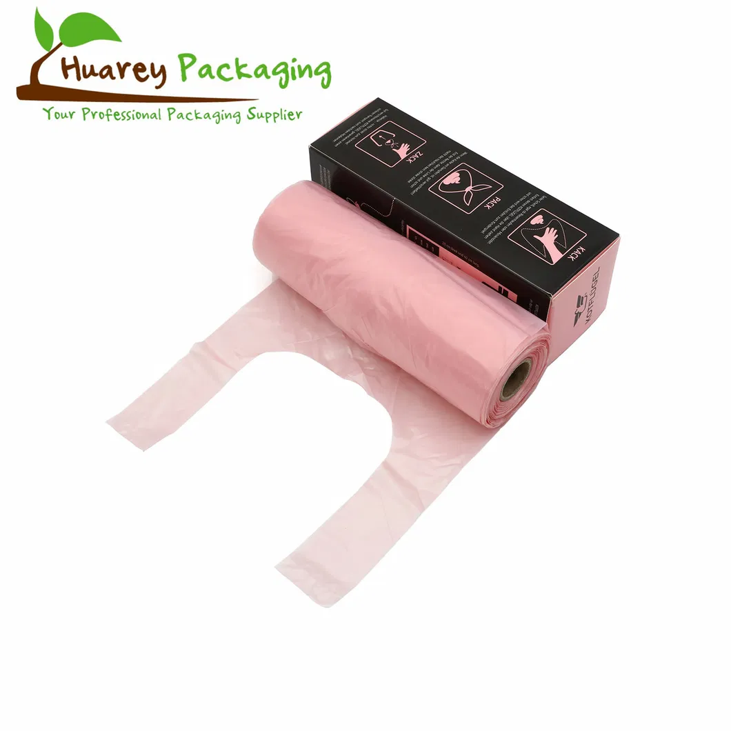 Chinese Supplier Custom Printed Plastic T Shirt Bags Handle Bag Shopping with Logos