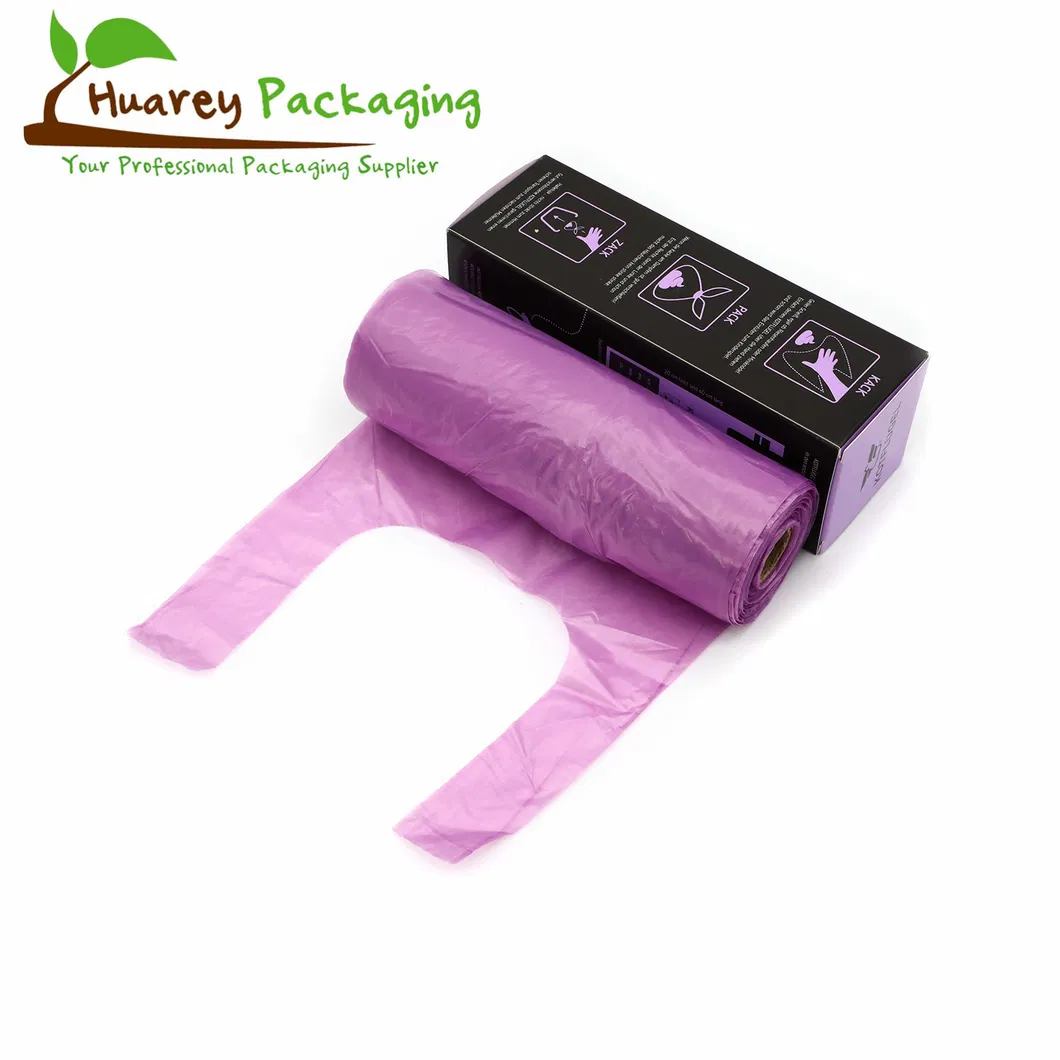 Chinese Supplier Custom Printed Plastic T Shirt Bags Handle Bag Shopping with Logos