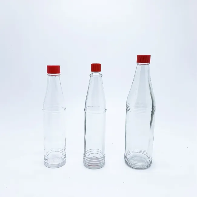 Clear Glass Tabasco Bottle 3oz 90ml 6oz 180ml Hot Sauce Woozy Glass Bottle with Leak Proof Screw Cap and Dropper Insert