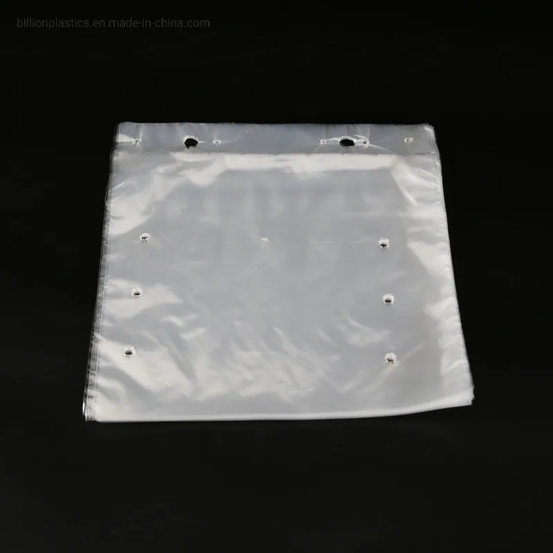 Clear Gusseted Plastic Produce Fruit Grocery Packaging Bag