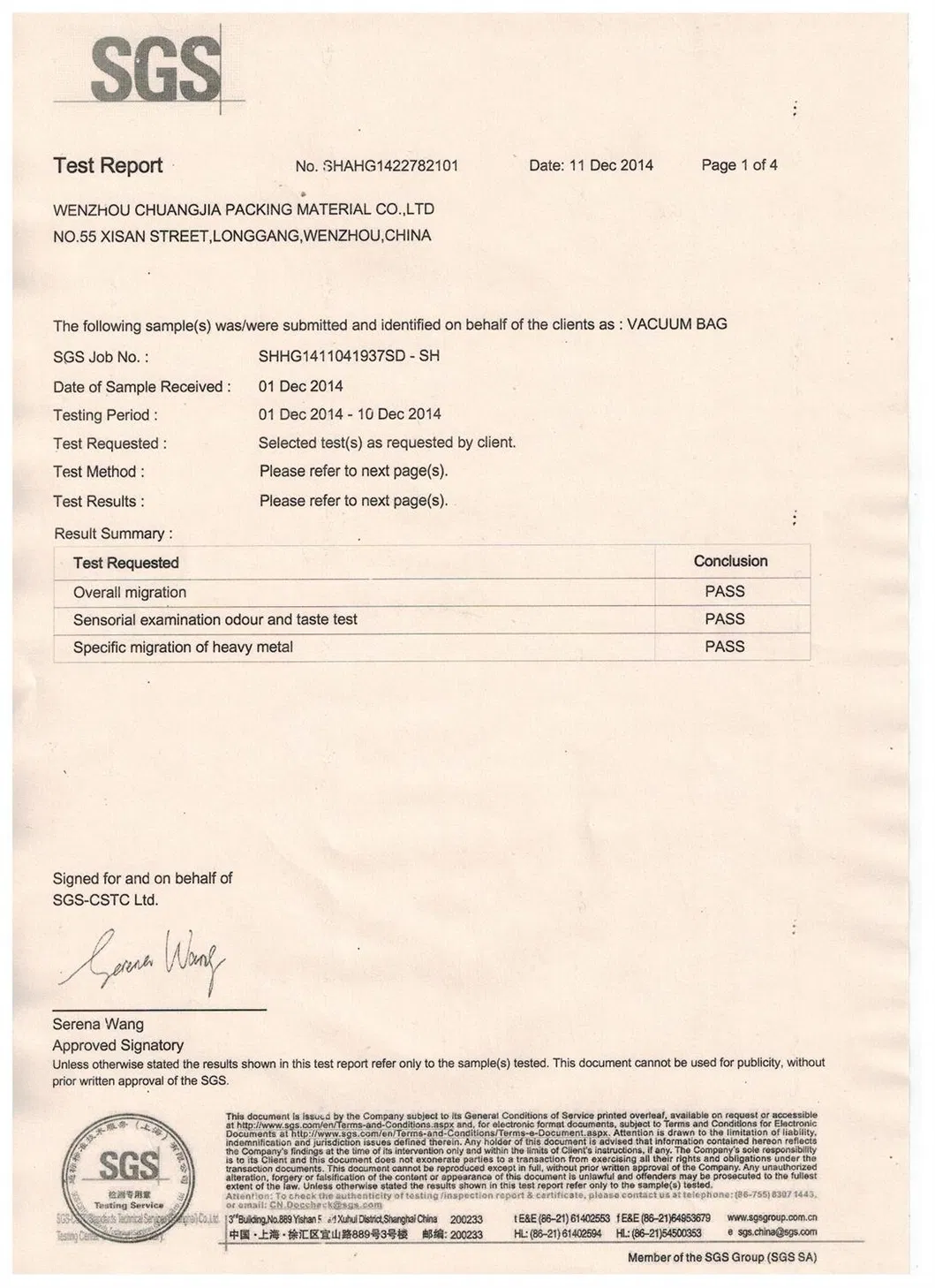 Clear High Temperature Plastic Retorting Pouch
