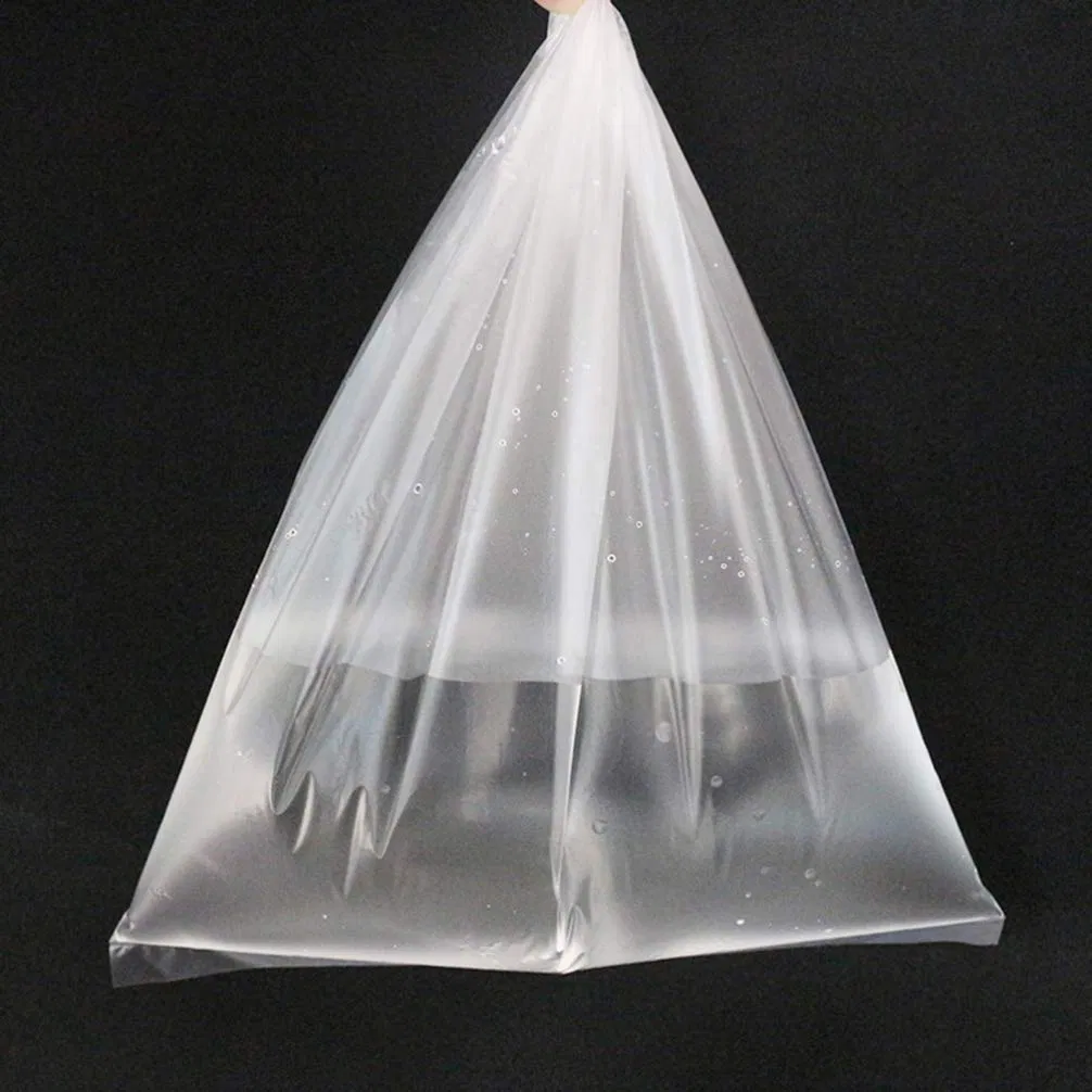 Clear Plastic Flat Poly Plastic Vegetable Packaging Bag