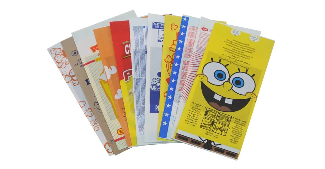 New Design Hot Sale Microwave Kraft Paper Packaging Popcorn Bag
