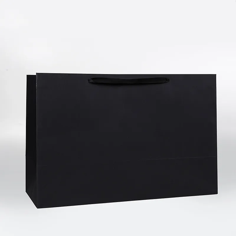 Custom Design Logo Printed Kraft Paper Jewelry Shopping Bag for Small Product with Handle