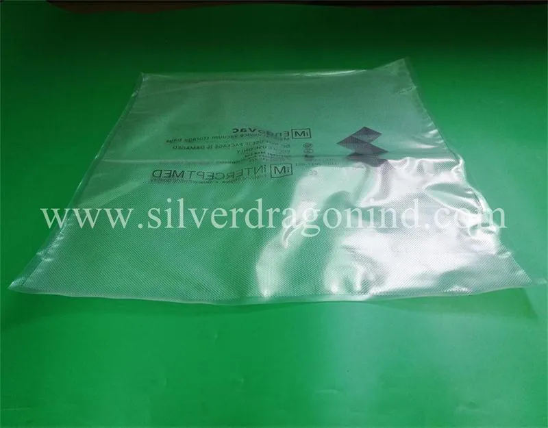 Custom Huge Size PE/Ny Embossed Vacuum Packing Bag