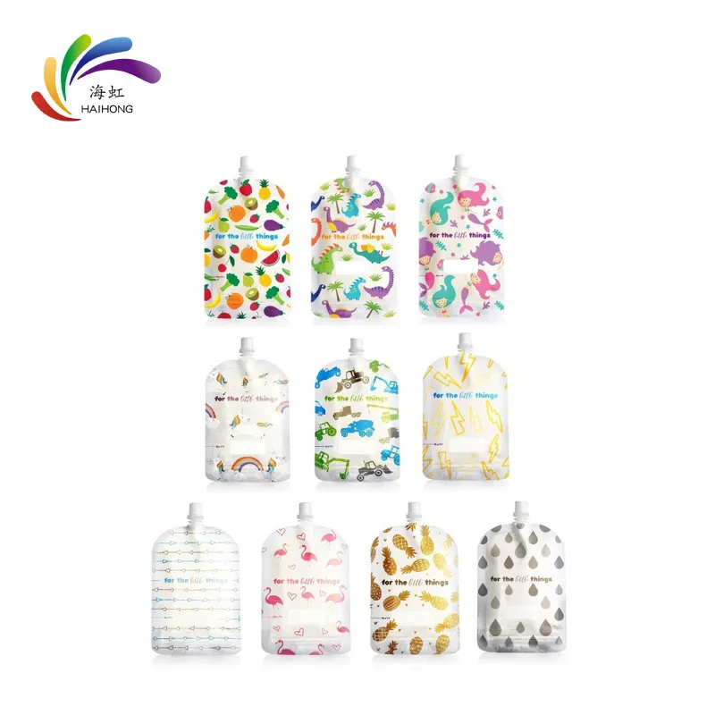 Custom Liquid Drink Packaging Spouted Bag Baby Drink Bag