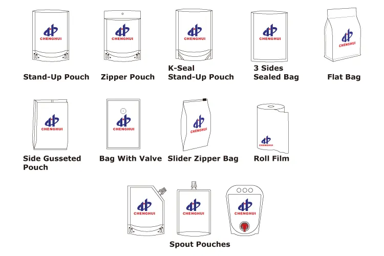 Custom Logo Print Plastic Mylar Foil Food Packaging Laminating Films Biodegradabale Coffee Food Packaging Shaped Sachet