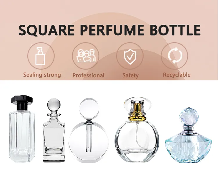 Custom Luxury Glass Perfume Bottle 100 Ml Empty Aromatherapy Bottles Wholesale