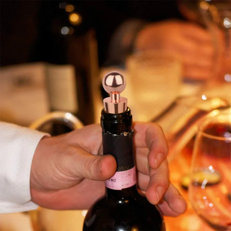 Custom Metal Pourer Spout Alcohol Bar Tool Zinc Alloy Silver Cocktail Champagne Red Wine Drink Stoppers Bottle Pourers