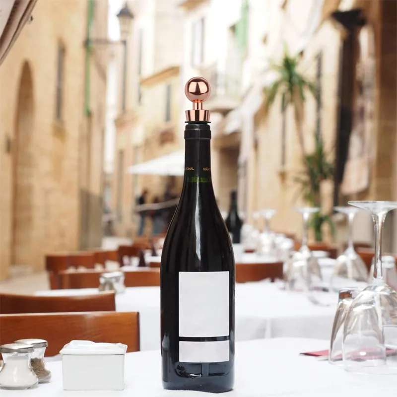 Custom Metal Pourer Spout Alcohol Bar Tool Zinc Alloy Silver Cocktail Champagne Red Wine Drink Stoppers Bottle Pourers