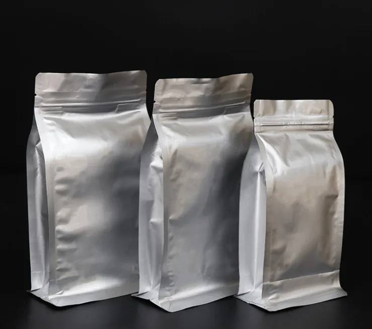 Custom Printed Foil Roasted Coffee Beans Packing for Food Plastic Packaging Bag for Coffee One Way Valve Ziplock Coffee Bag