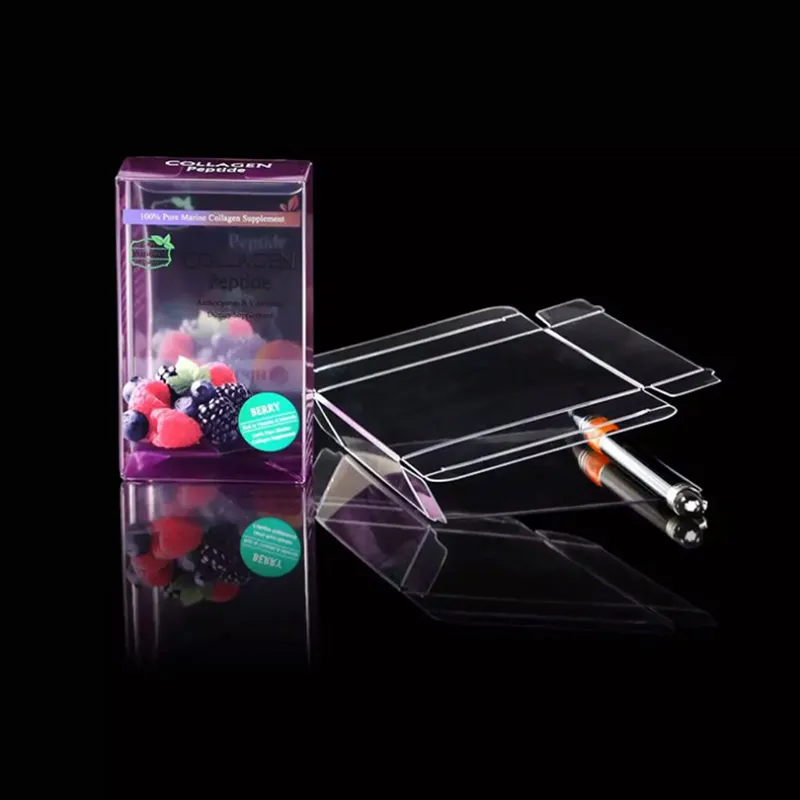 Customize Clear Plastic Soft Crease Box Packaging