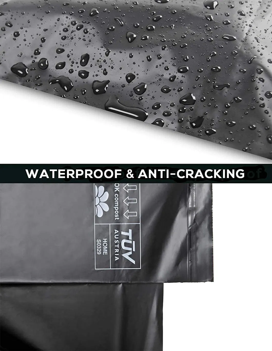 Customized 100 Compostable Large Courier Bag Adhesive Plastic Bag for Mail Packing