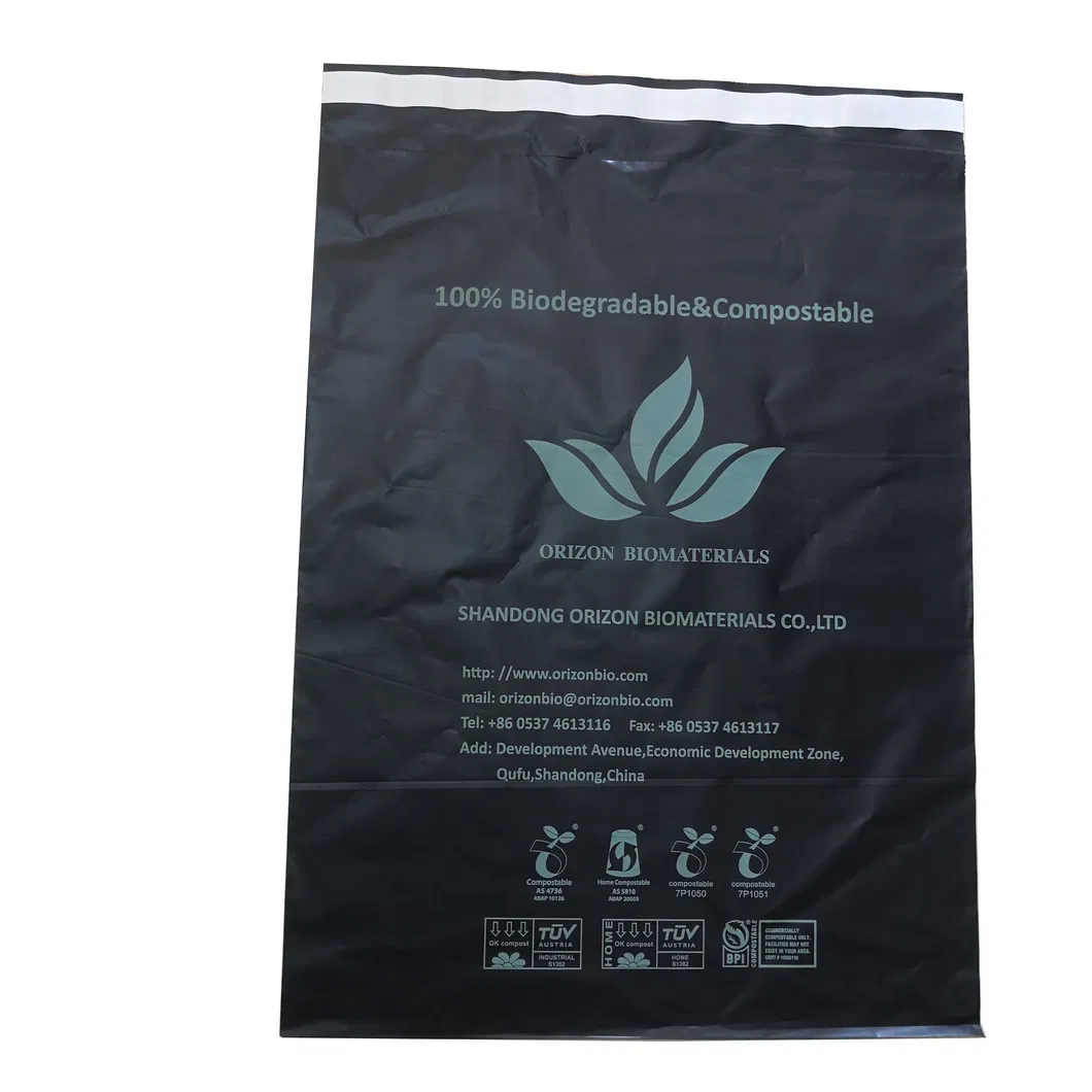 Customized 100 Compostable Large Courier Bag Adhesive Plastic Bag for Mail Packing