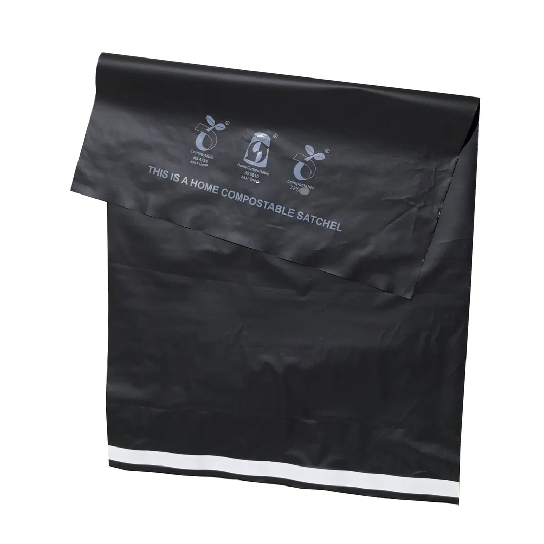 Customized 100 Compostable Large Courier Bag Adhesive Plastic Bag for Mail Packing