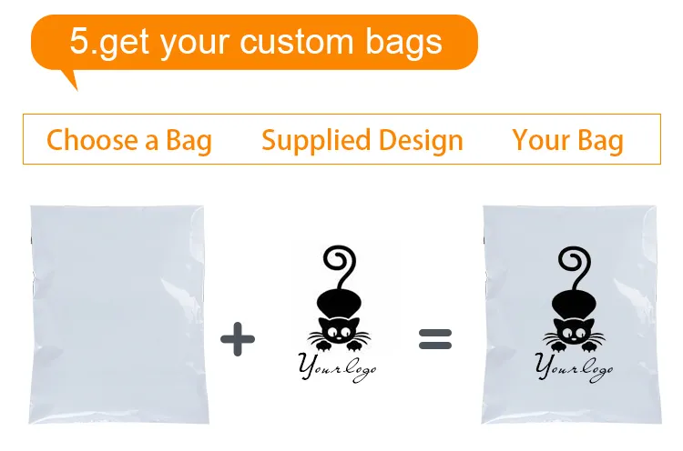 Customized 100 Compostable Large Courier Bag Adhesive Plastic Bag for Mail Packing