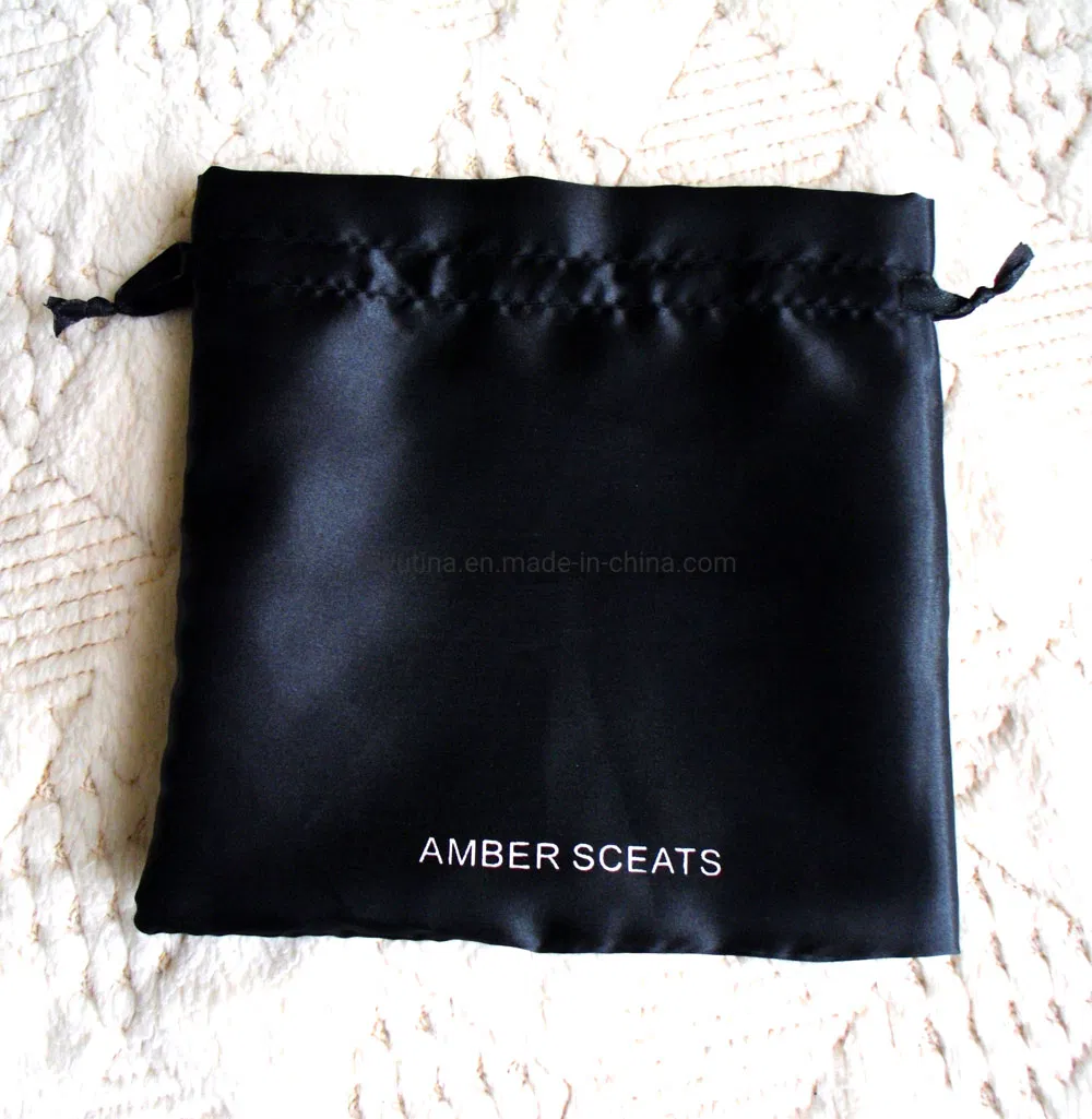 Customized Logo Printing Handmade Drawstring 100% Recycled Cotton Canvas Jewelry Pouch Bag