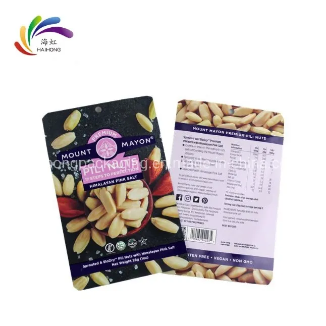 Customized Printing Resealable Zipper Plastic Packing for Food