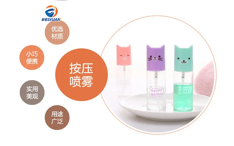 Cute Kitty Style Perfume Spray Bottle 35ml Cosmetic Tools Small Refillable Bottle