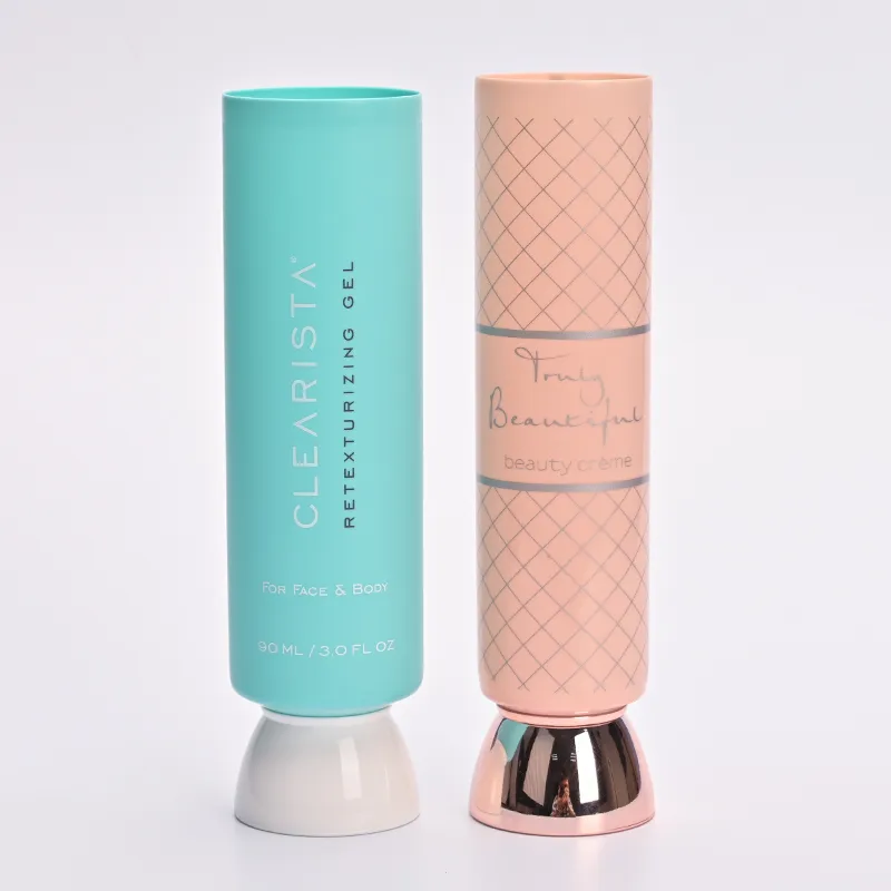 D40 Cosmetic Tube with Double Layer Mushroom Cap for Wash or Cream Packaging