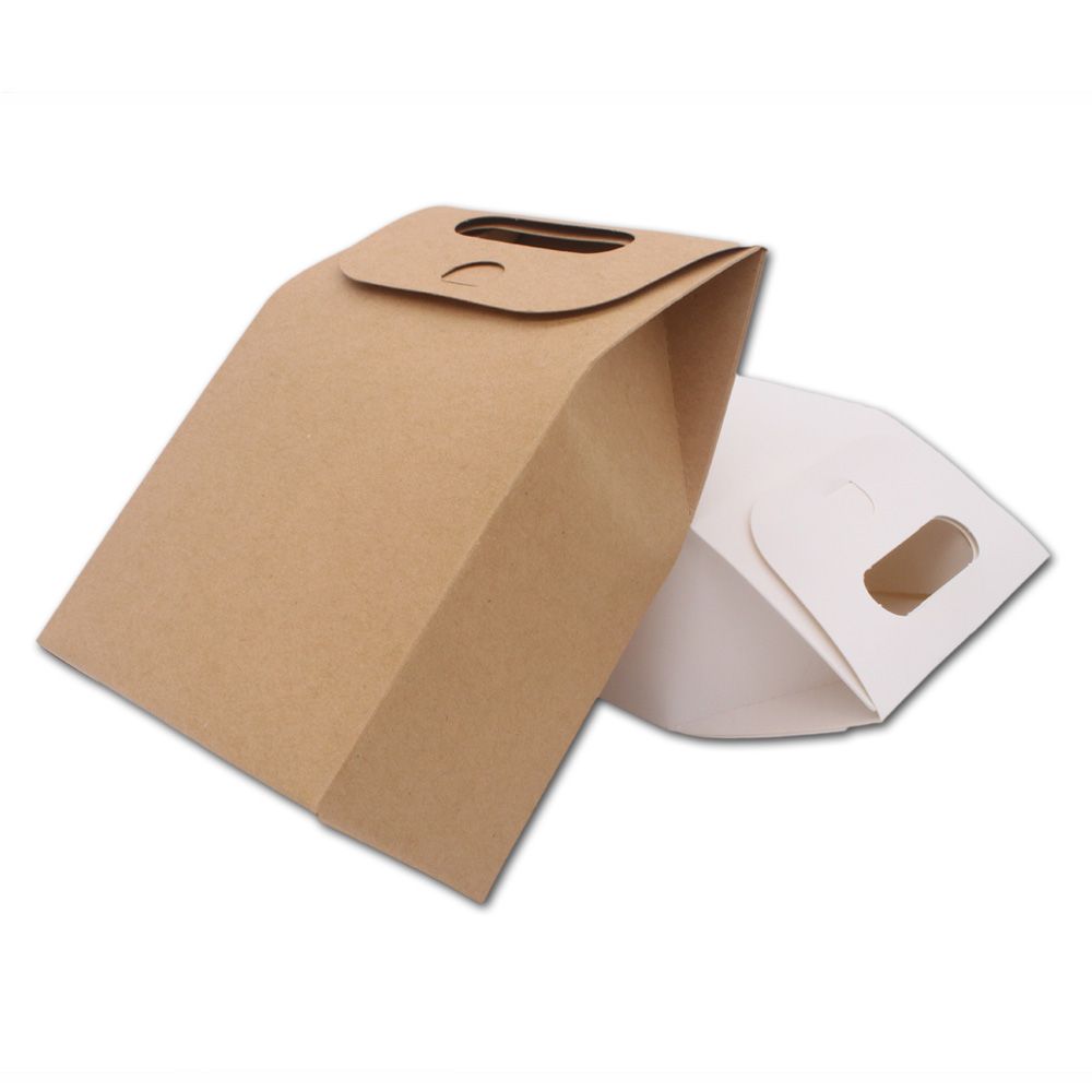 Disposable Paper Bag Brown Kraft Paper Bag Gift Bags Packing