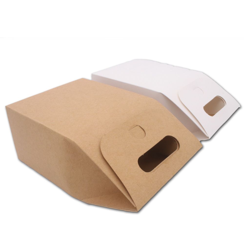 Disposable Paper Bag Brown Kraft Paper Bag Gift Bags Packing