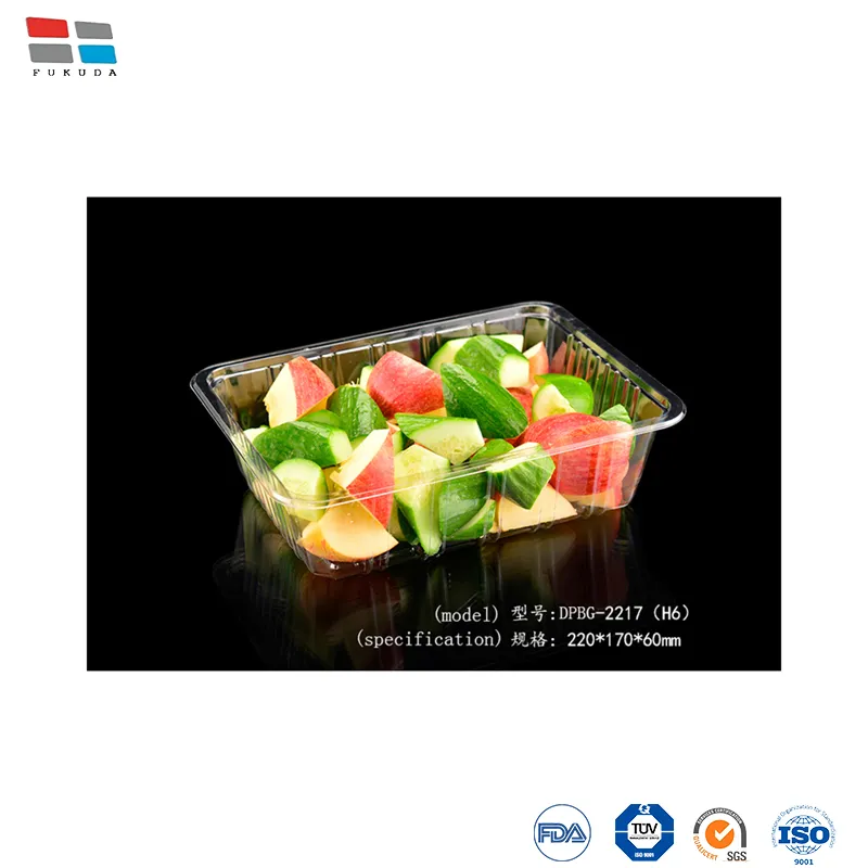 Dpbg-Fg2 Plastic Clear Tray Disposable Fresh Meat Vegetable Fruit Tray