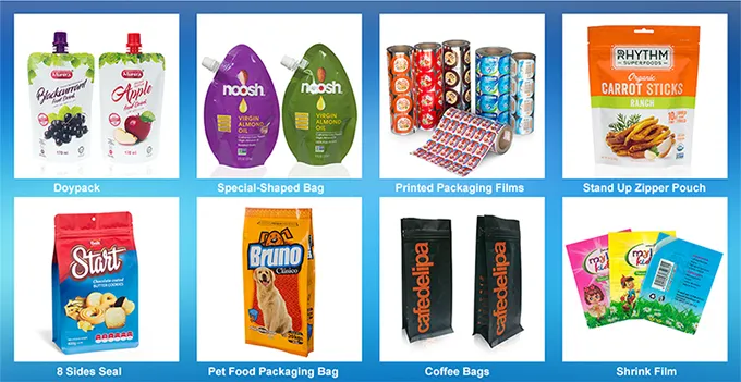 Dq Pack Flexible Packaging Plastic Special Shape Pouch Food Packing Candy Biscuit