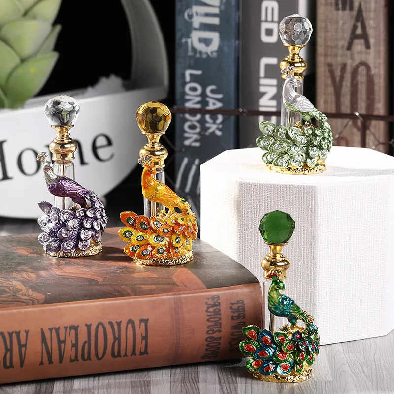 Dragonfly Shape Antique Metal Arabic Style Attar Essential Oil Bottle