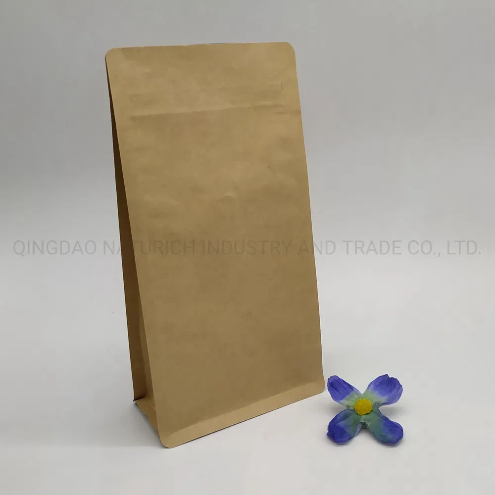 Eco-Friendly Kraft Coffee Bag with Valve 1lb/16oz Universal Coffee Bean Packaging Bag