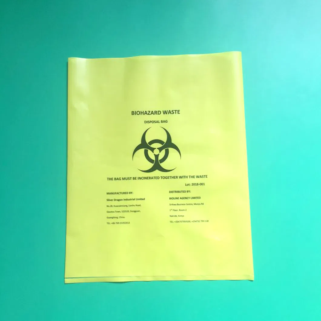 Eco-Friendly LDPE/HDPE Material Biohazard Bag