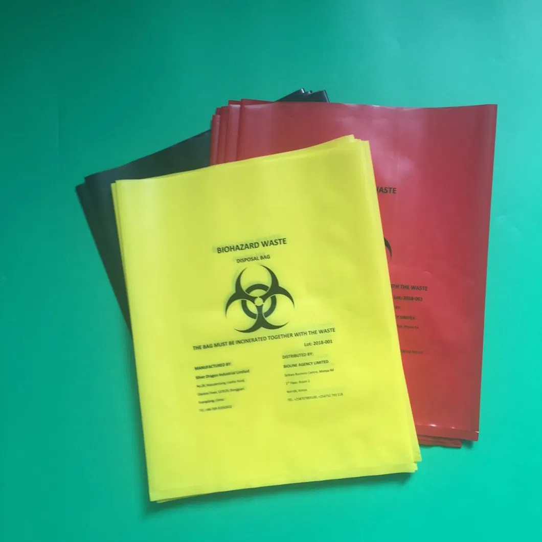 Eco-Friendly LDPE/HDPE Material Biohazard Bag