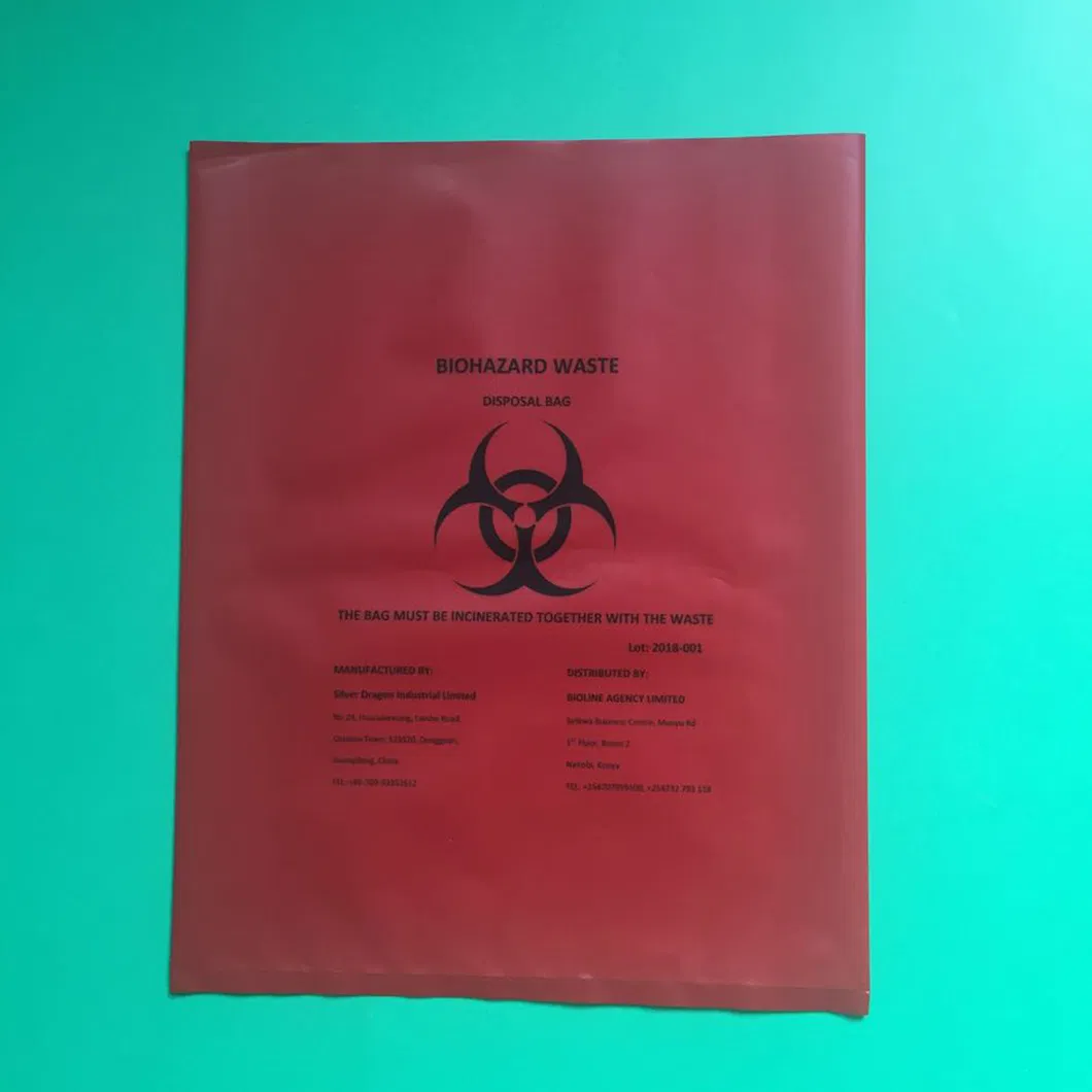 Eco-Friendly LDPE/HDPE Material Biohazard Bag