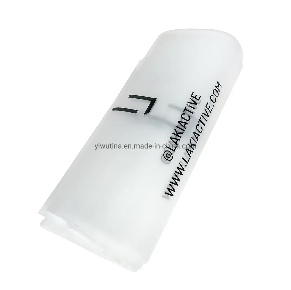 Factory Printing Glossy Black PE Plastic Zipper Bag for Socks/Clothing Packing Bags