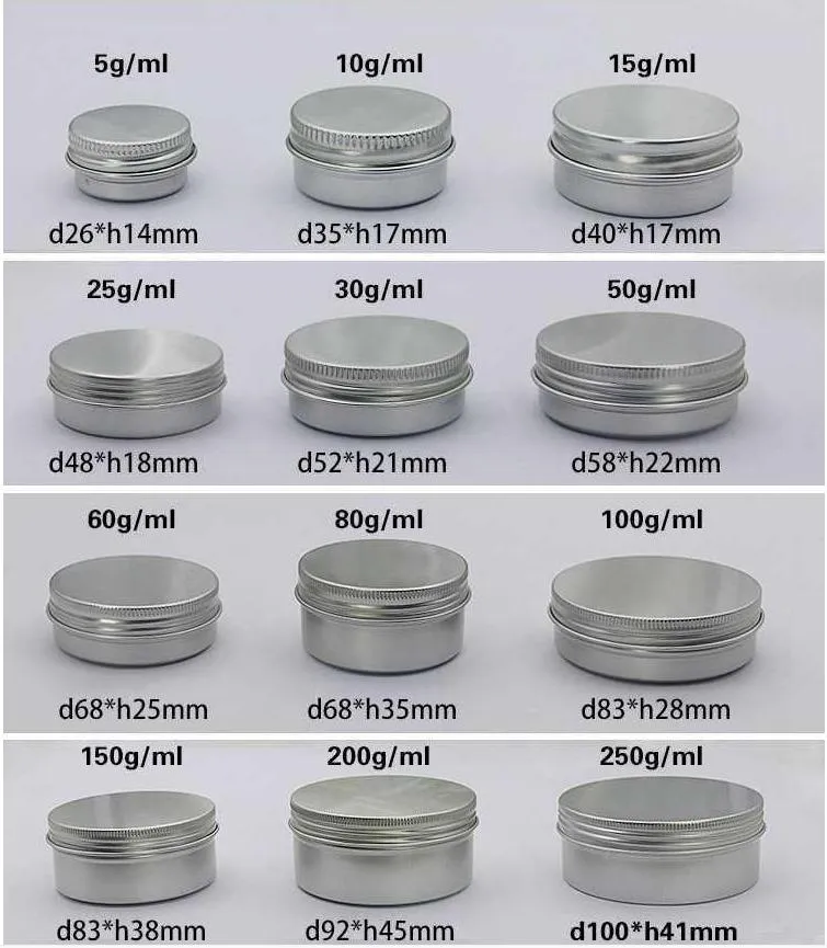 Food Grade Metal Aluminum Cans /Medicine Boxes /Capsule Aluminum Jars