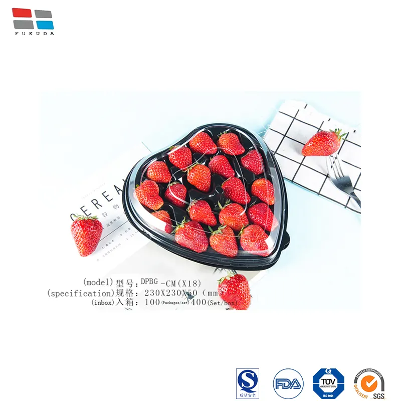 Fukuda Package China Chocolate Packing Supplier Plastic Packaging Container OEM/ODM Raspberry Packaging for Fruit Packaging