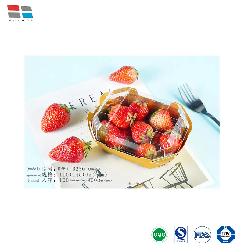 Fukuda Package China Garment Shipping Box Factory Packaging Pet Material Vegetable and Fruit Packaging for Fruit Packing