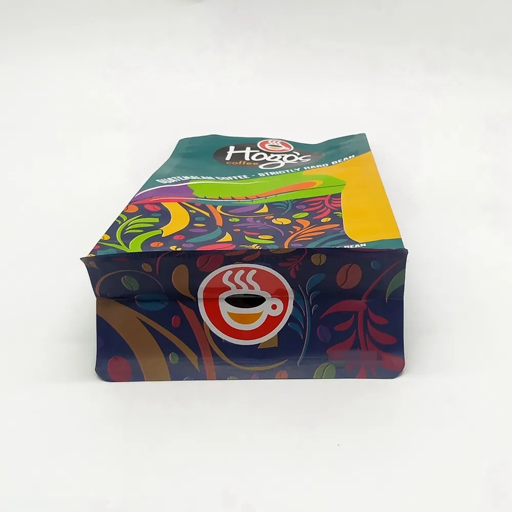 Golden PLA Corn Starch Coffee Bag 454G 1lb PLA Coffee Bag with Valve