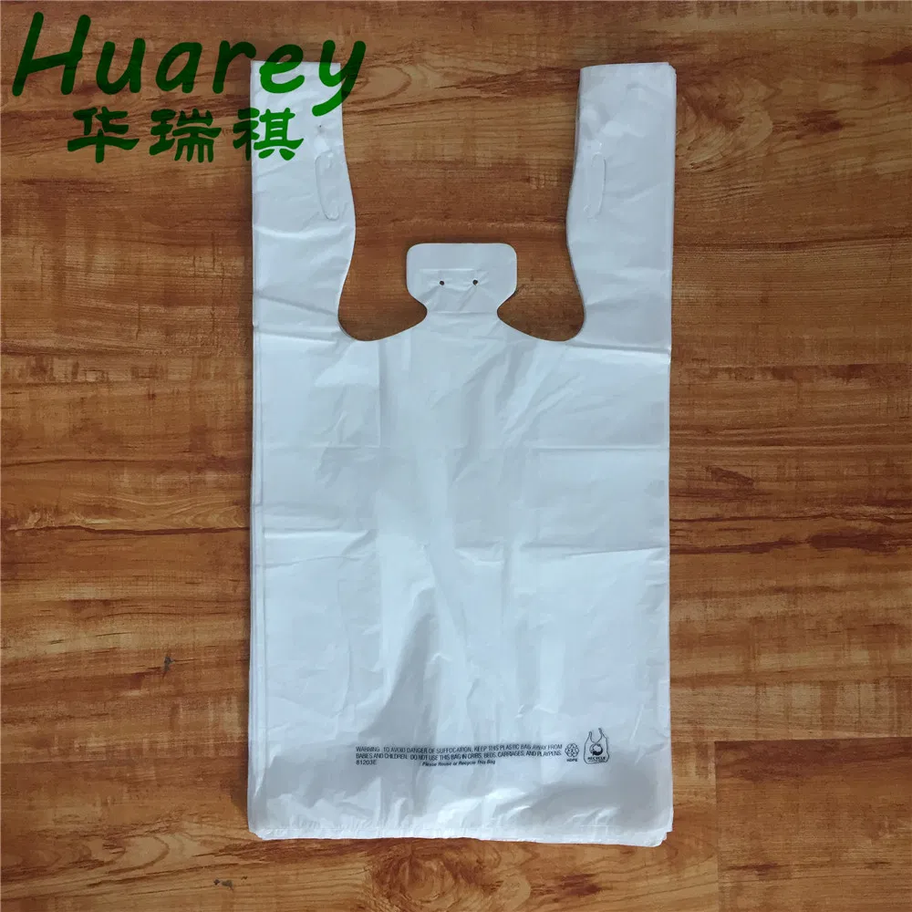 HDPE Vest Handle Plastic Carrier Bag for Shopping