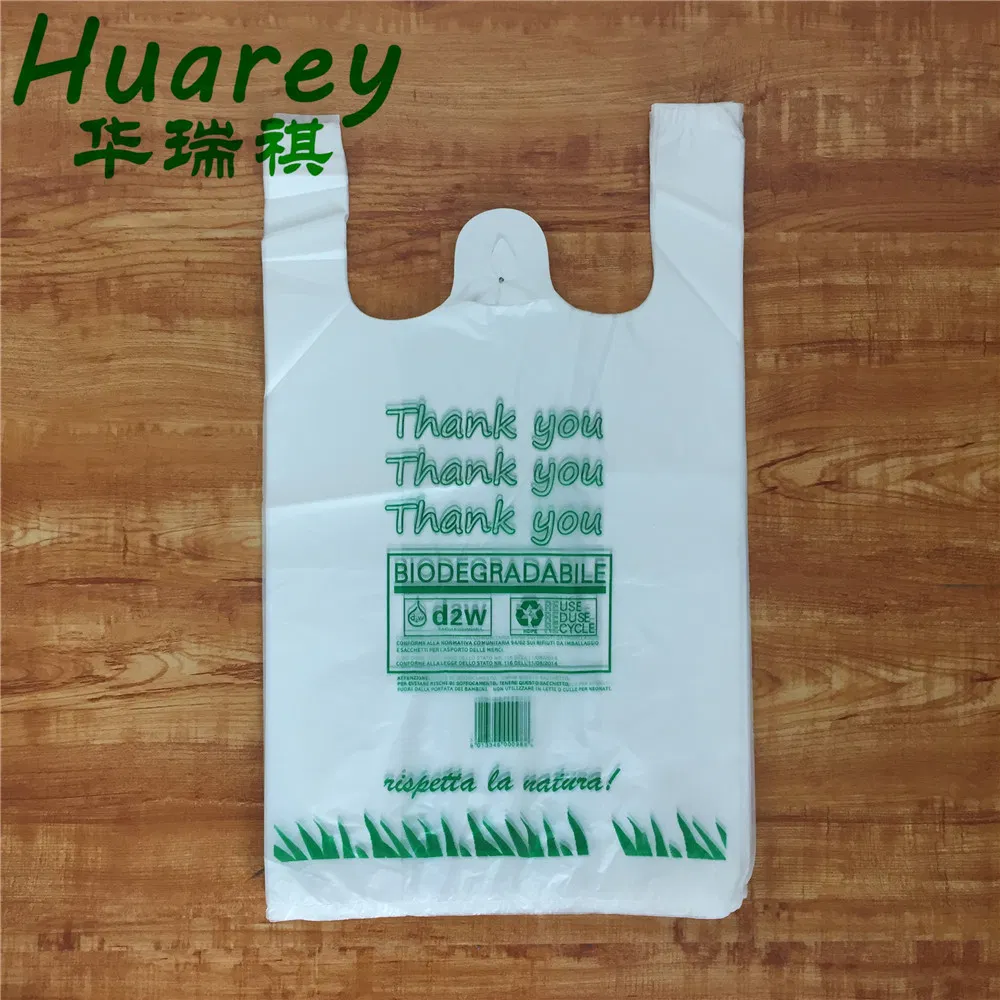 HDPE Vest Handle Plastic Carrier Bag for Shopping