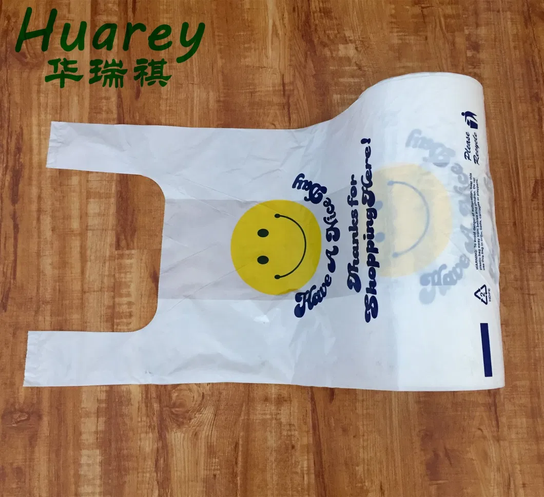 HDPE Vest Handle Plastic Carrier Bag for Shopping