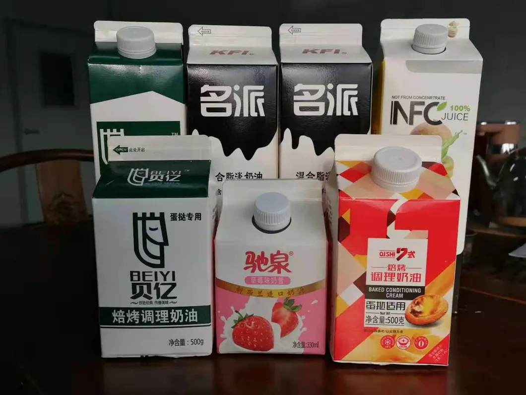 Heli Custom Factory Direct Sales OEM Filling Liquid Beverage Packaging Box Apple Cider Vinegar Beer Cola Milk Packaging Box